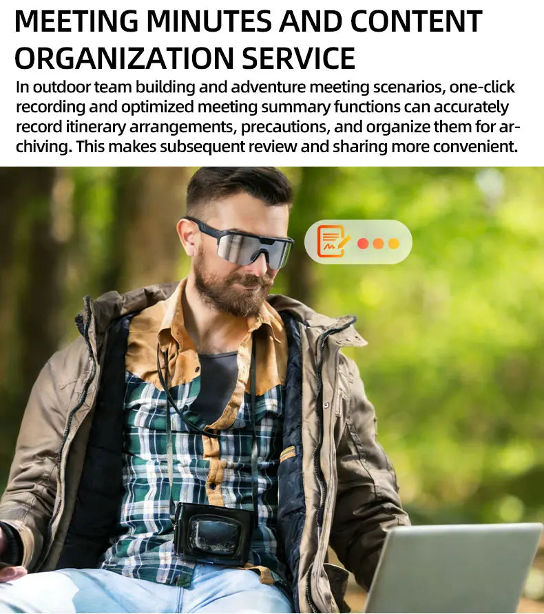 New AI Smart Sports Glasses with 1200P Camera
