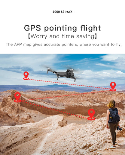 L900 Pro SE MAX GPS Drone 4K Professional Dual HD Camera