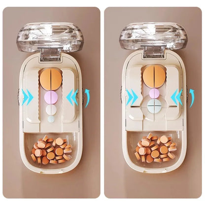 New Quartering Pill Cutter Storage Box Medicine