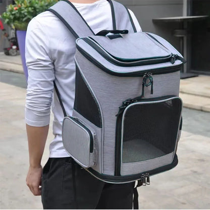 Breathable Pet Cat Carrier Backpack Foldable Pet Carrier Transport