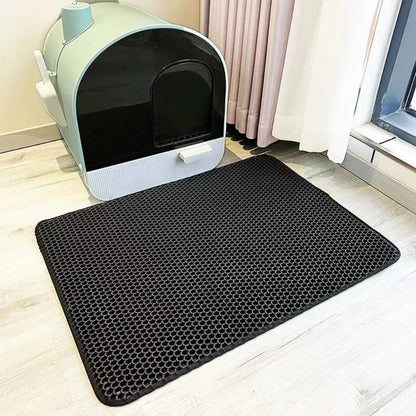 Large Cat Litter Mat Waterproof Double Layer Non Slip
