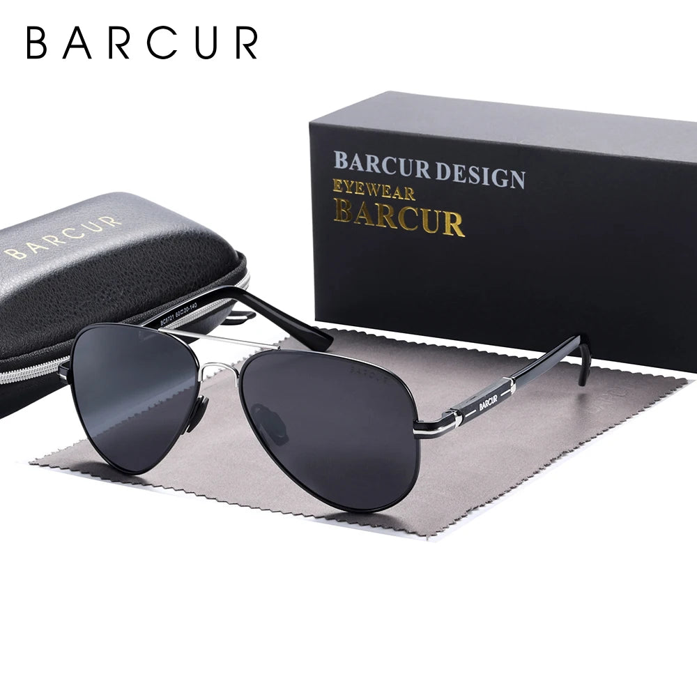 Men Sunglasses Pilot Polarized Sun glasses