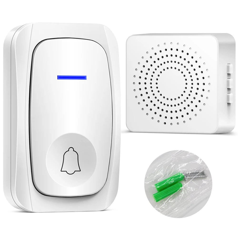 USB Wireless Doorbell Waterproof Welcome Chime Home Door Bell