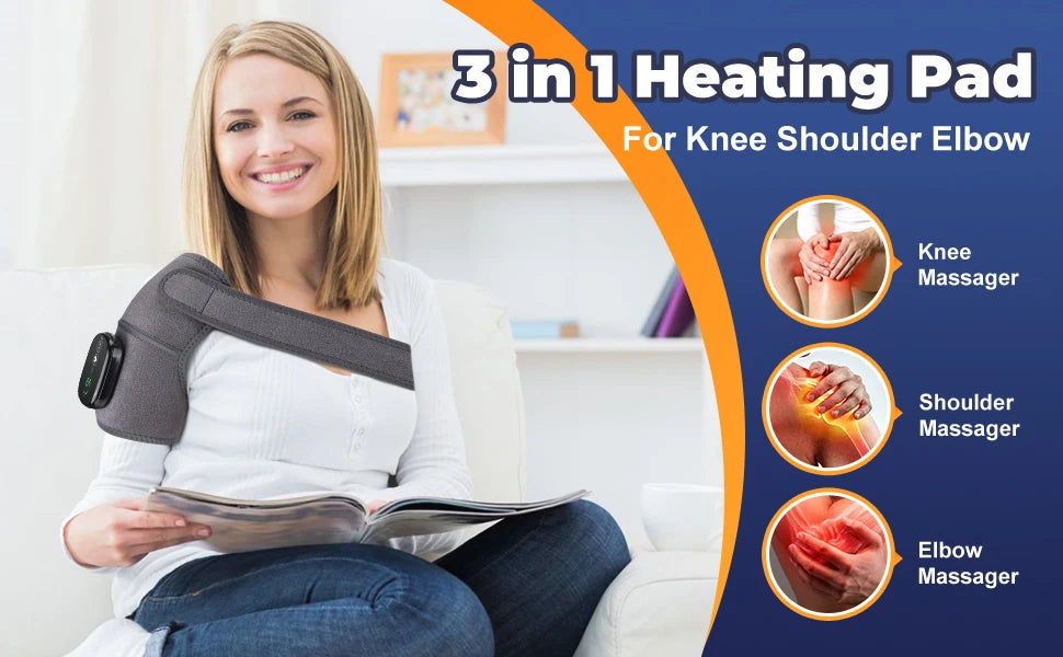 3-in-1 Heated Vibration Knee Massager