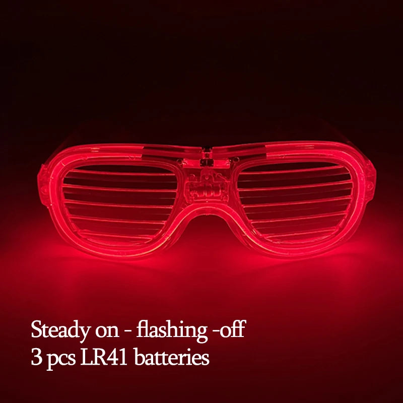 New Acrylic Luminous Glowing Cyberpunk Glasses LED Light