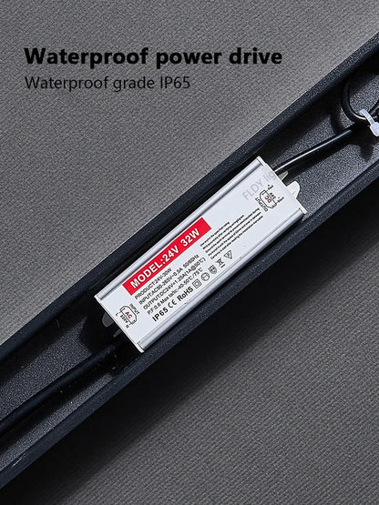 Modern Waterproof Outdoor Long Strip LED Wall Light