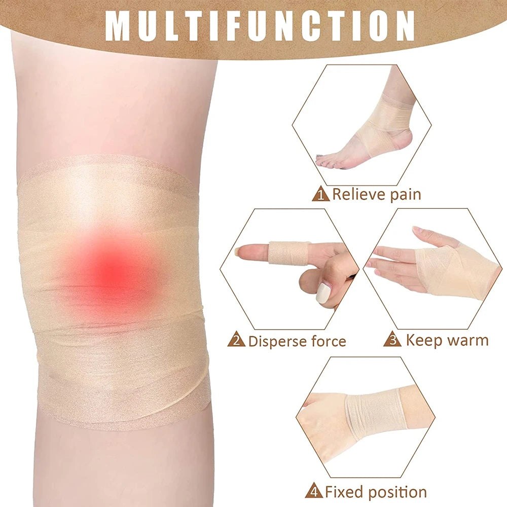 3Roll Self Adhesive Bandage Wrap Cohesive Wrap for All Sports