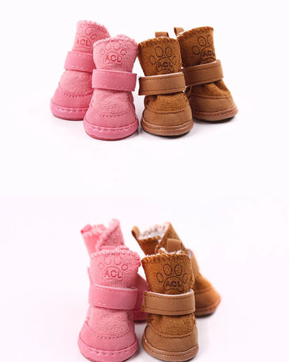 Pet Shoes Winter Warm Shoes Walking Sneakers