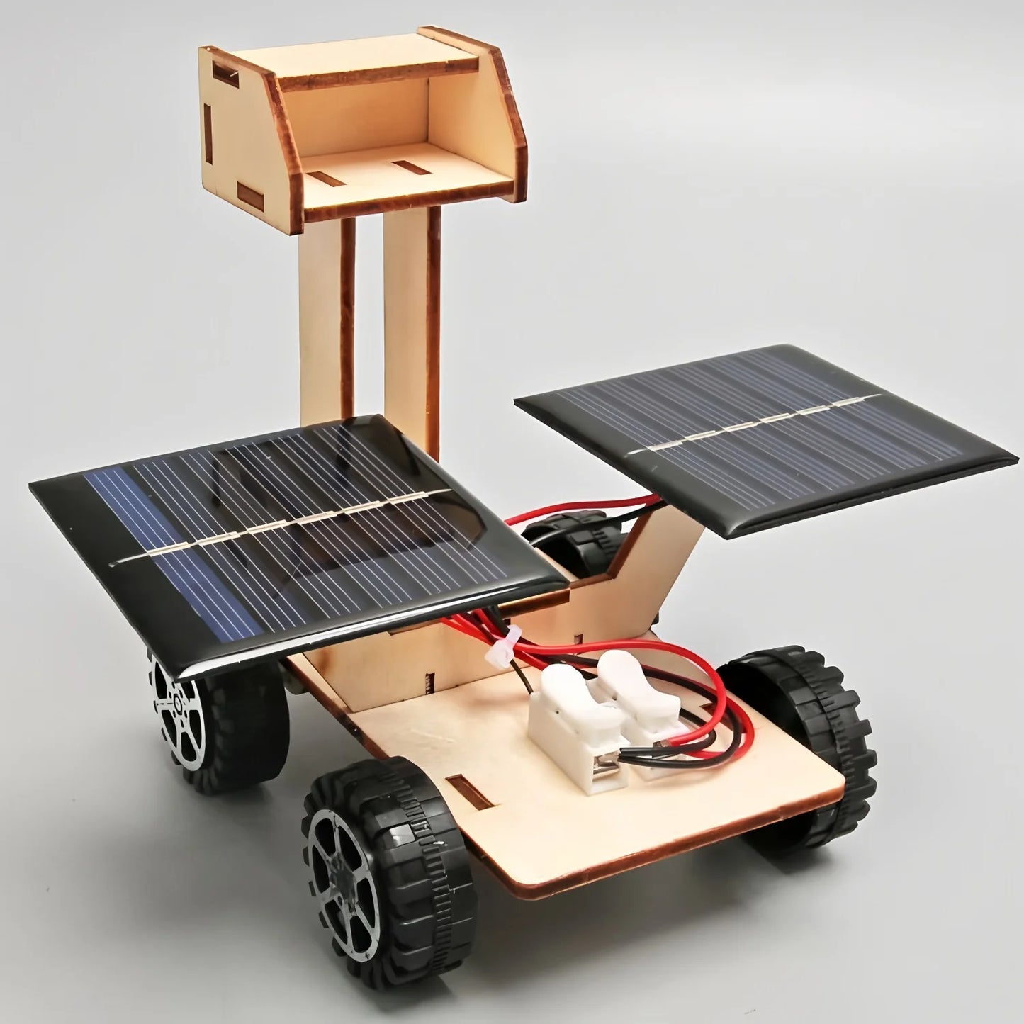 Solar Car Lunar Exploration Vehicle Children's Diy Hand-Assembled