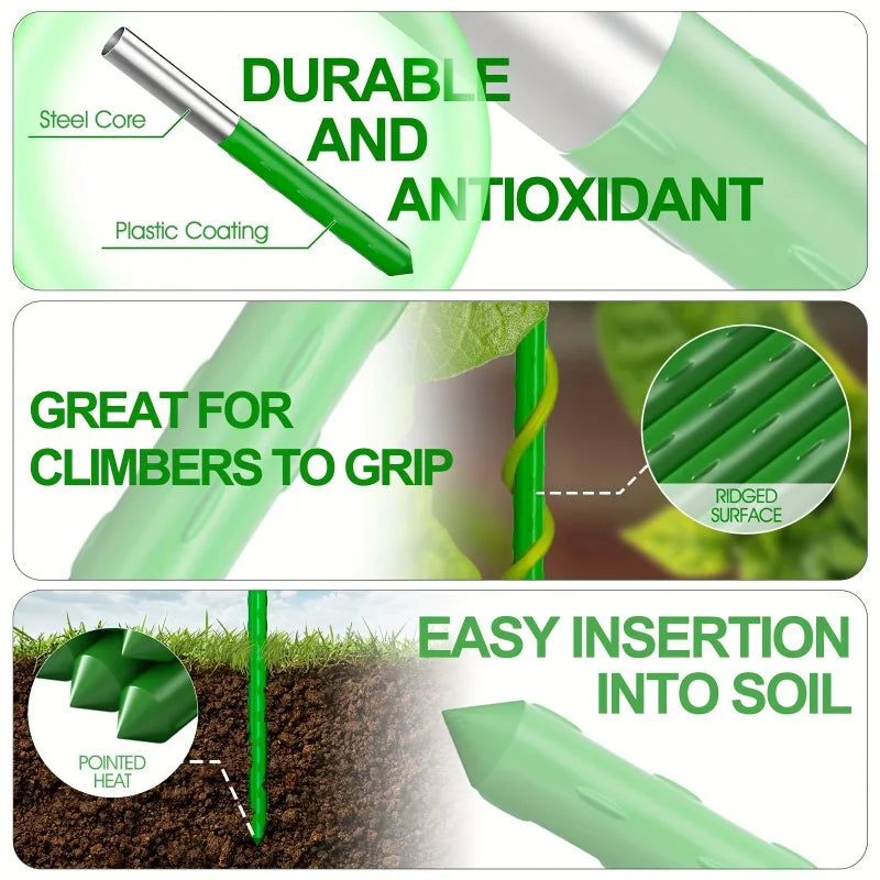 Multi-Purpose Garden Stakes  Durable Support