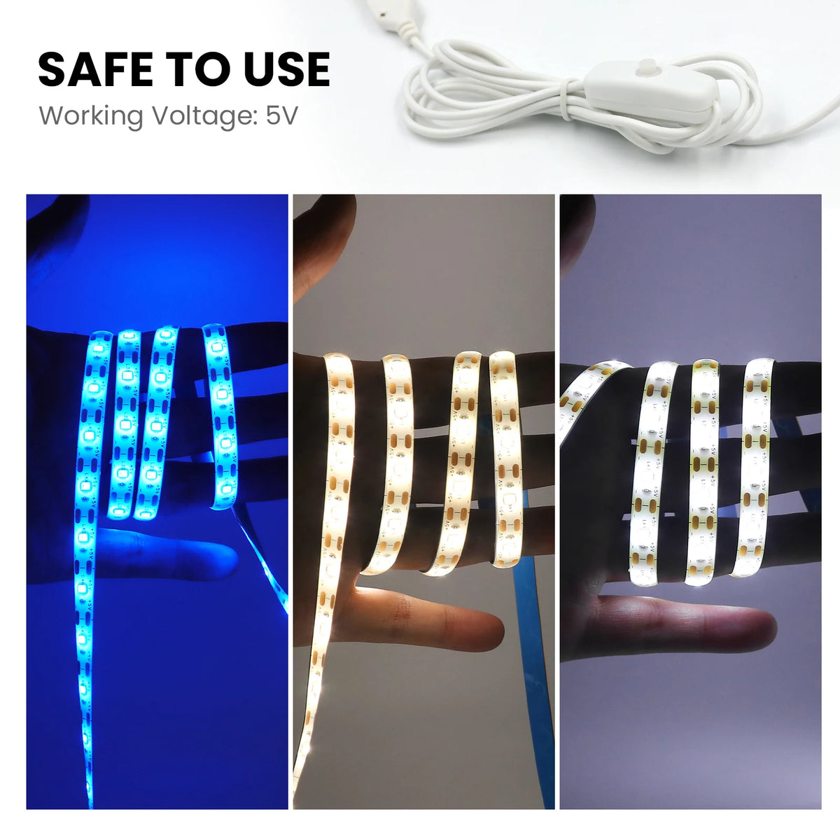 5V 2835 LED Strip Light 2835 60Leds/m Flexible Fita Led Tape