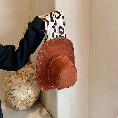 Cartoon Cowboy Hat Backpack Cute Fashion Creative Backpack