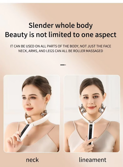 NEW RF EMS Micro Current Roller Face Slimming Artifact V Face