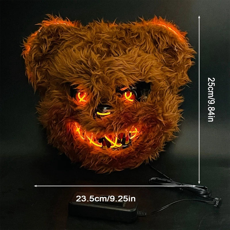 Halloween Cosplay Party Luminous LED Light Face Mask