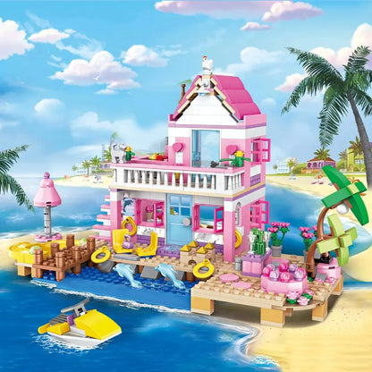 Friends City Tree House Summer Holiday Villa Castle For Kid