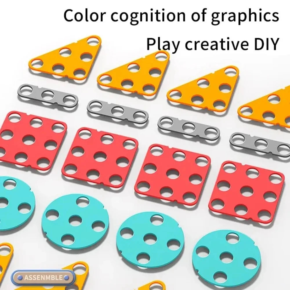 Kids STEM Drill Set Creative Mosaic Puzzle Building Blocks