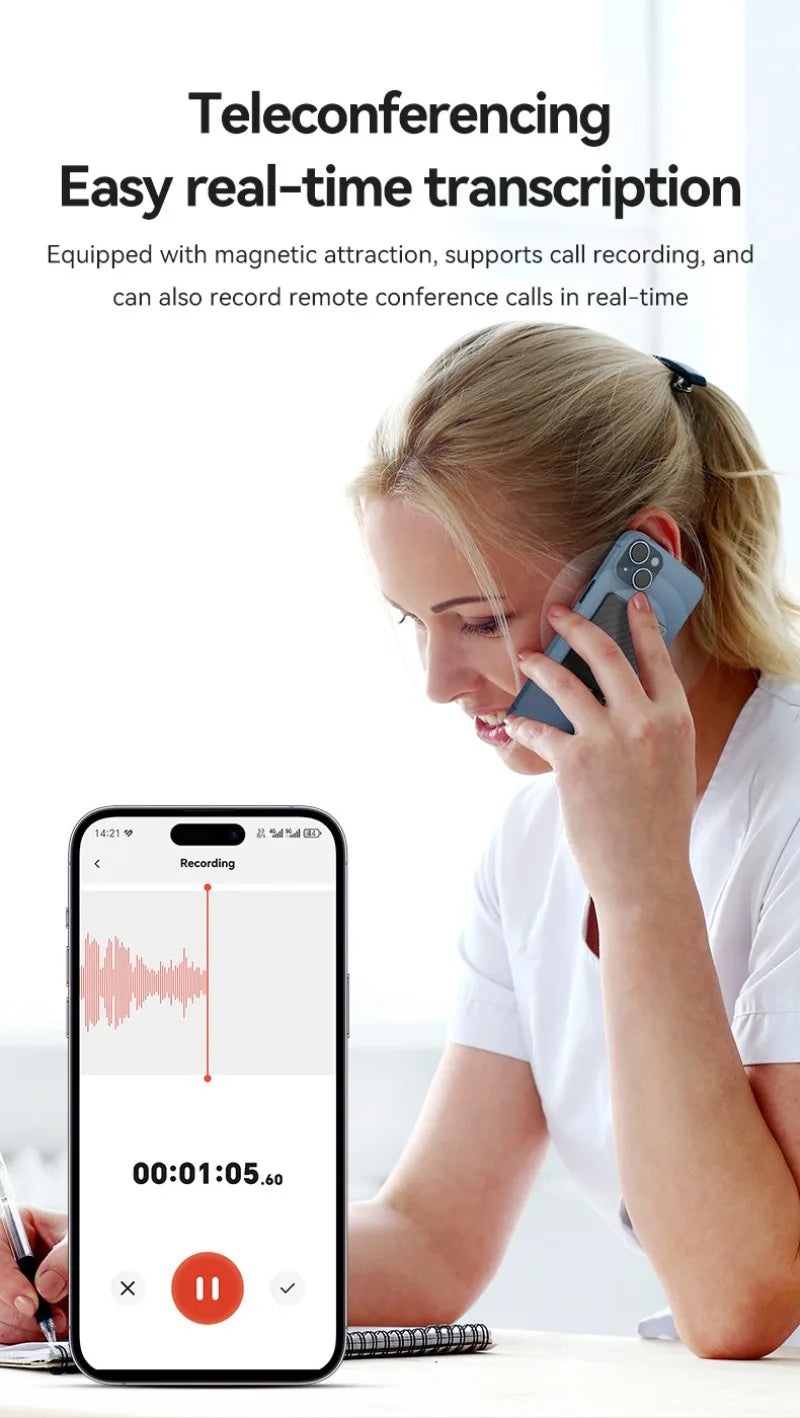 AI Voice Recorder with Display Screen 8-256GB Intelligent