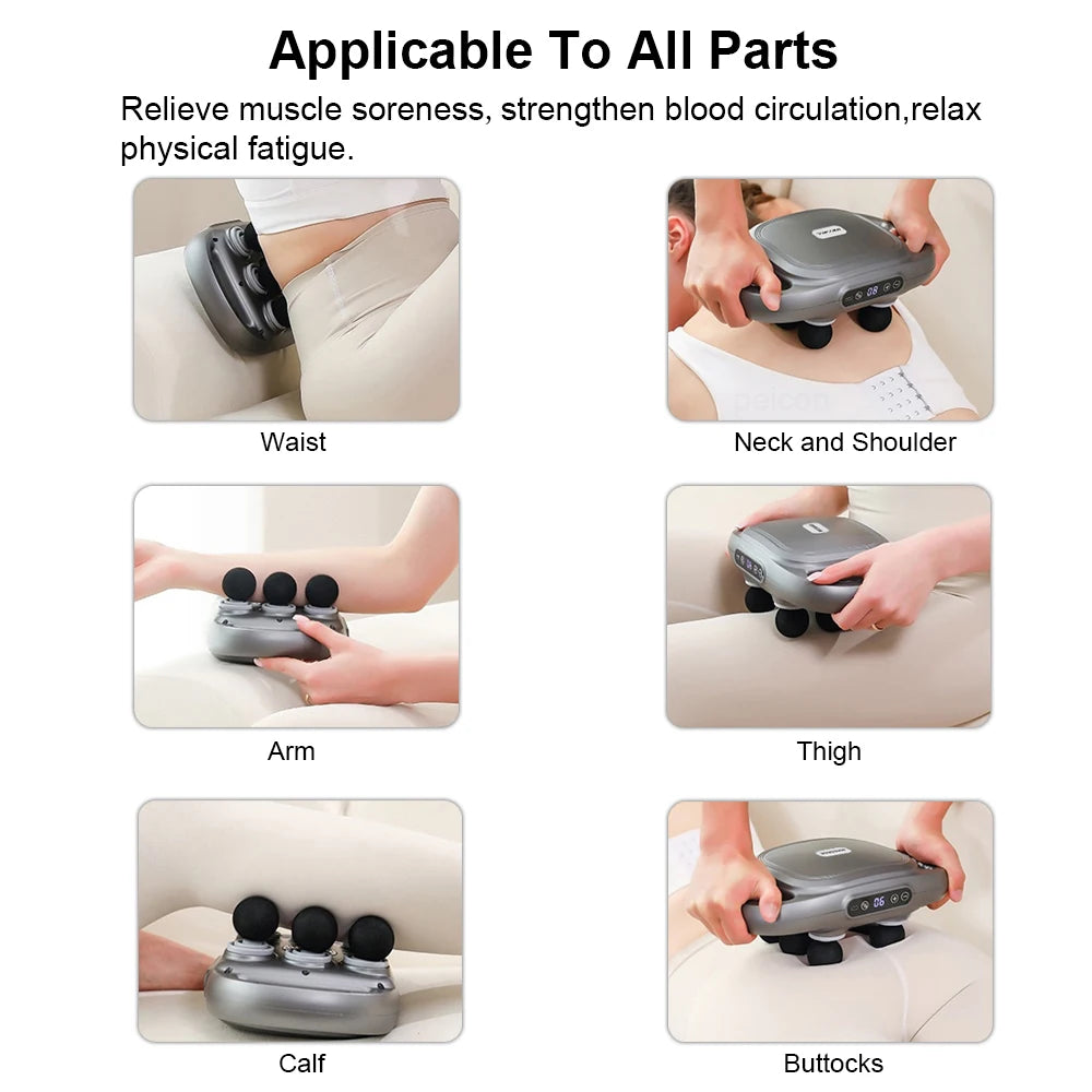 Fascia Gun Muscle Massager Gun High Frequency Back Waist
