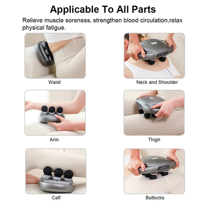 Fascia Gun Muscle Massager Gun High Frequency Back Waist