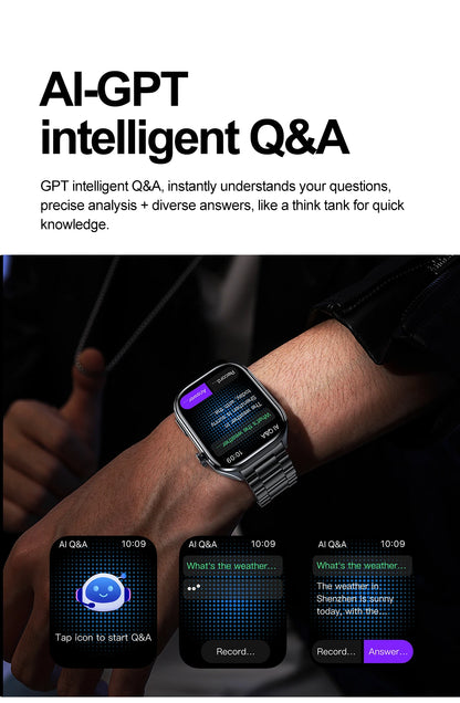 New AI Health Care Accurate detection ECG Smart Watch