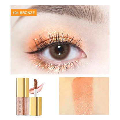 Pearly Liquid Eyeshadow Natural Smokey Silver Shimmer