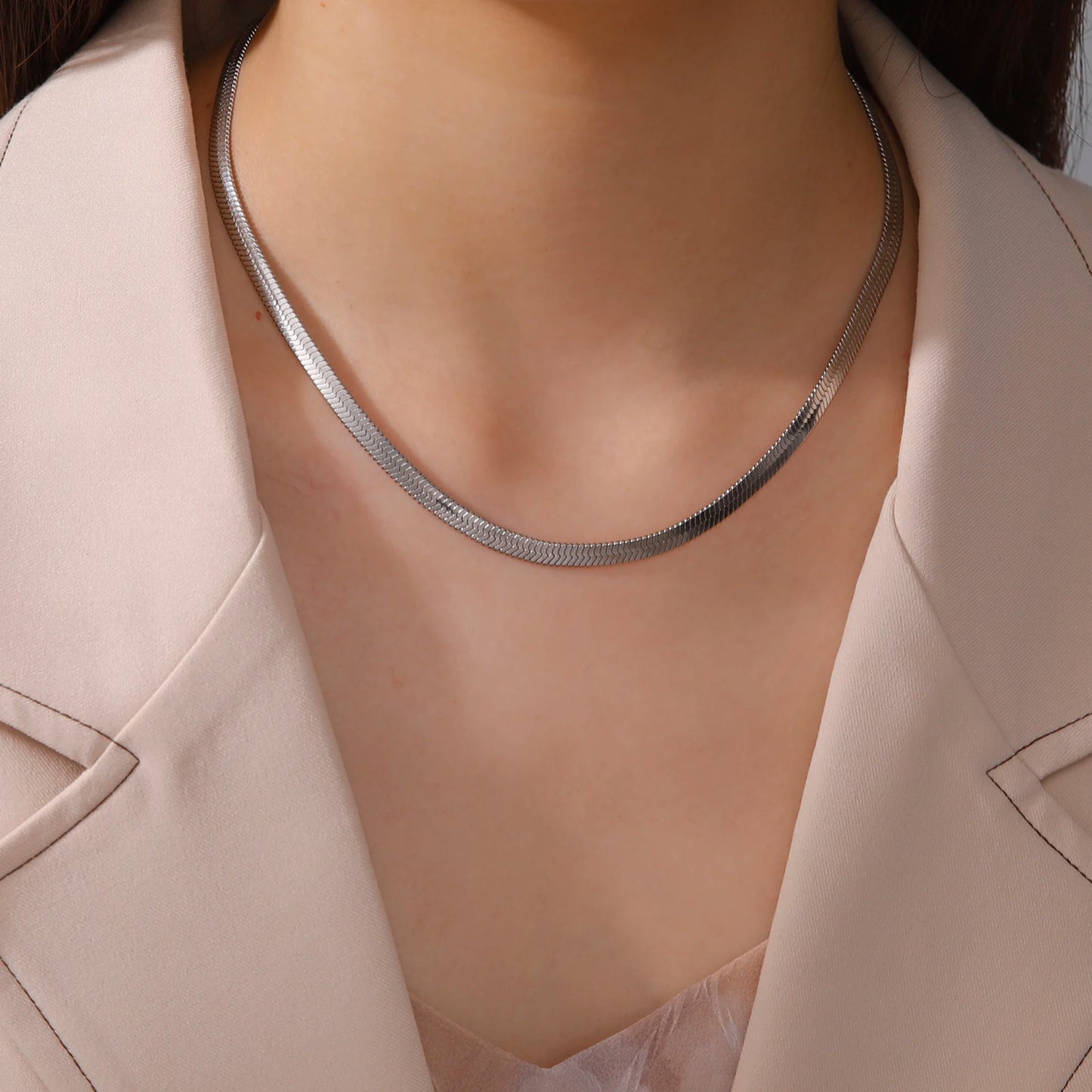 Skyrim Stainless Steel Snake Chain Necklace Trend Jewelry