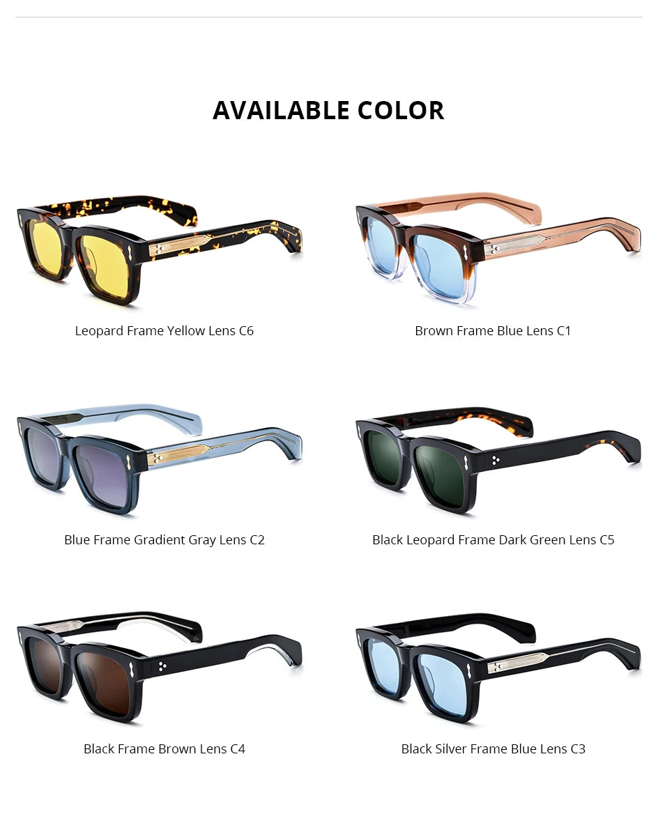 Acetate Polarized Sun Glasses Women Brand Designer