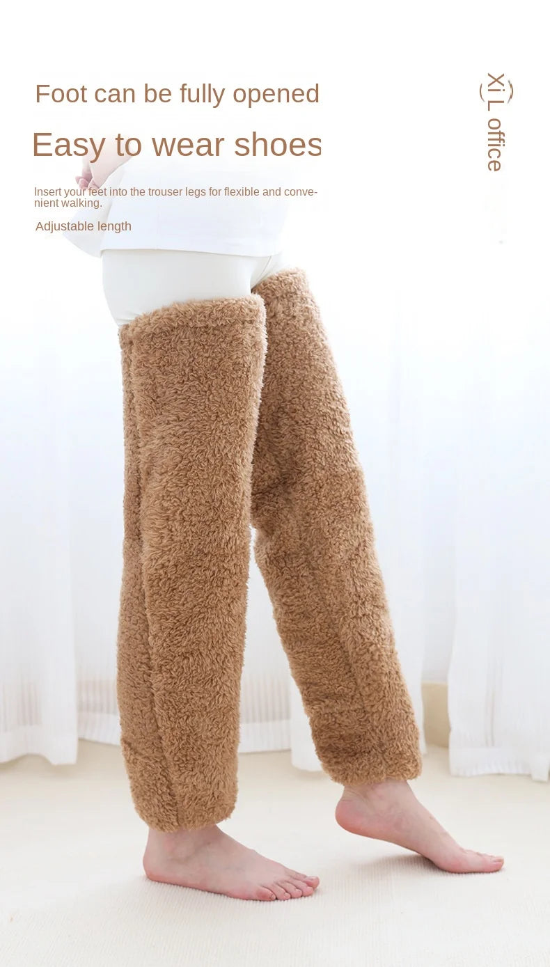Hot Fluffy Thigh High Socks for Pregnant Women Leggings