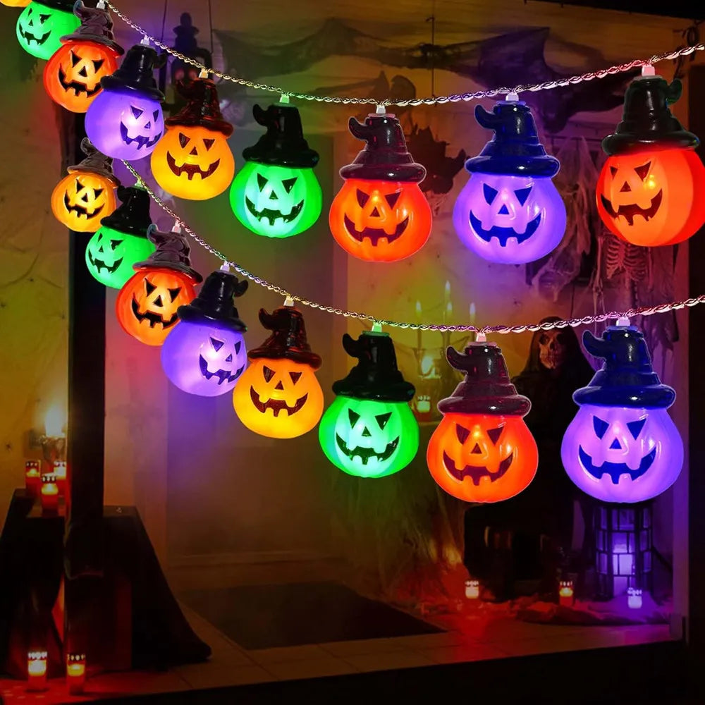 Pumpkin String Lights For Easter, Halloween, Christmas Room Decor