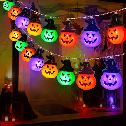 Pumpkin String Lights For Easter, Halloween, Christmas Room Decor
