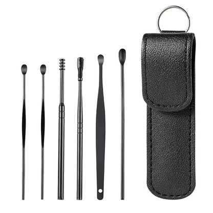 Stainless Steel Ear Cleaner Portable Ear Spoons Spiral