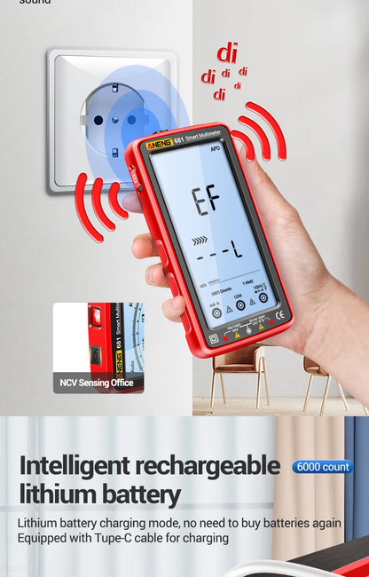 681 Rechargeable Digital Professional Multimeter Voltage Tester