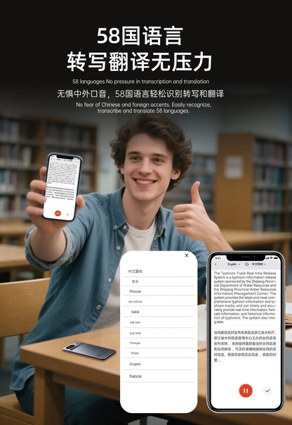 AI Voice Recorder Min Magnetic Powerd ChatGPT-4 App