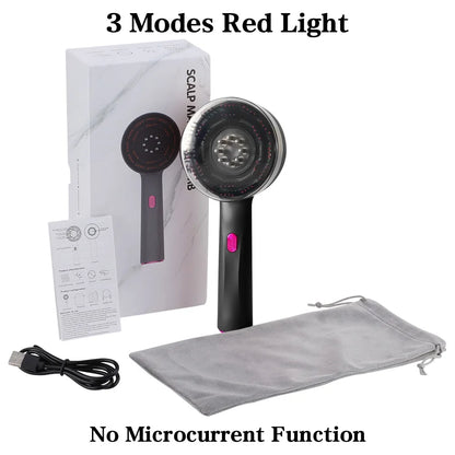 Electric Micro-current Massage Comb Red Light Hair Care