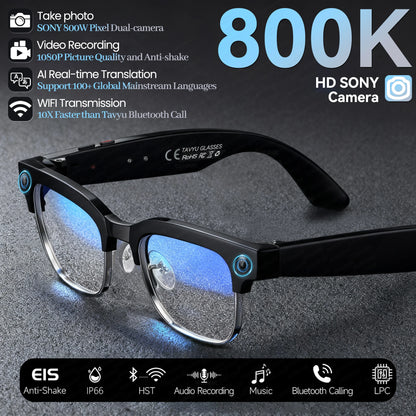 New Business 4K HD Color Change AI Smart Glasses 800W Pixel