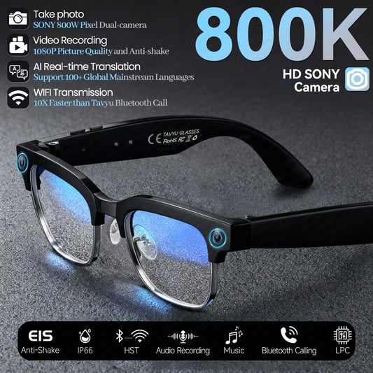 New Business 4K HD Color Change AI Smart Glasses 800W Pixel