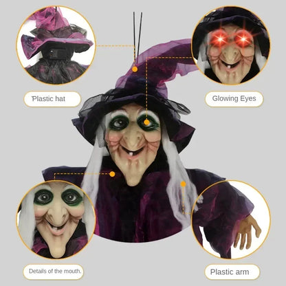 Halloween Spooky Voice Control Lumious Talking Witch