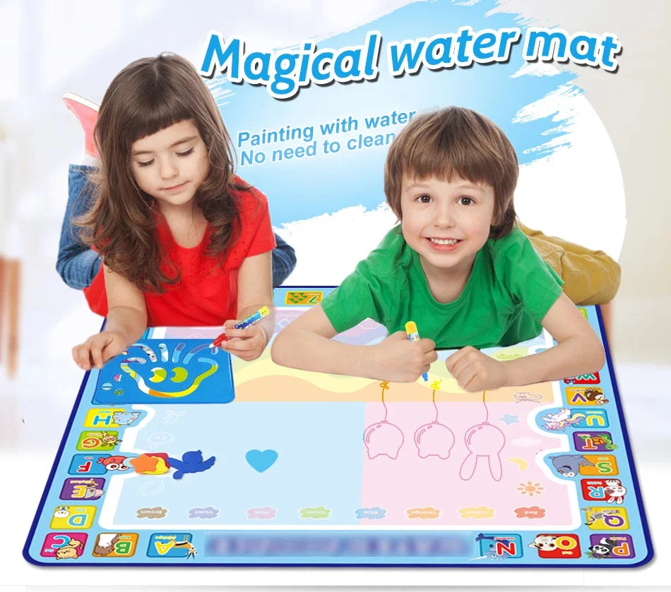Magic Water Drawing Mat with Reusable Magic Pens