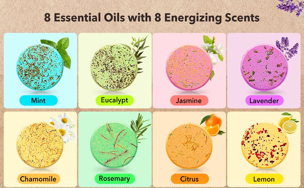 Shower Steamers Aromatherapy - 8 Pack Gifts