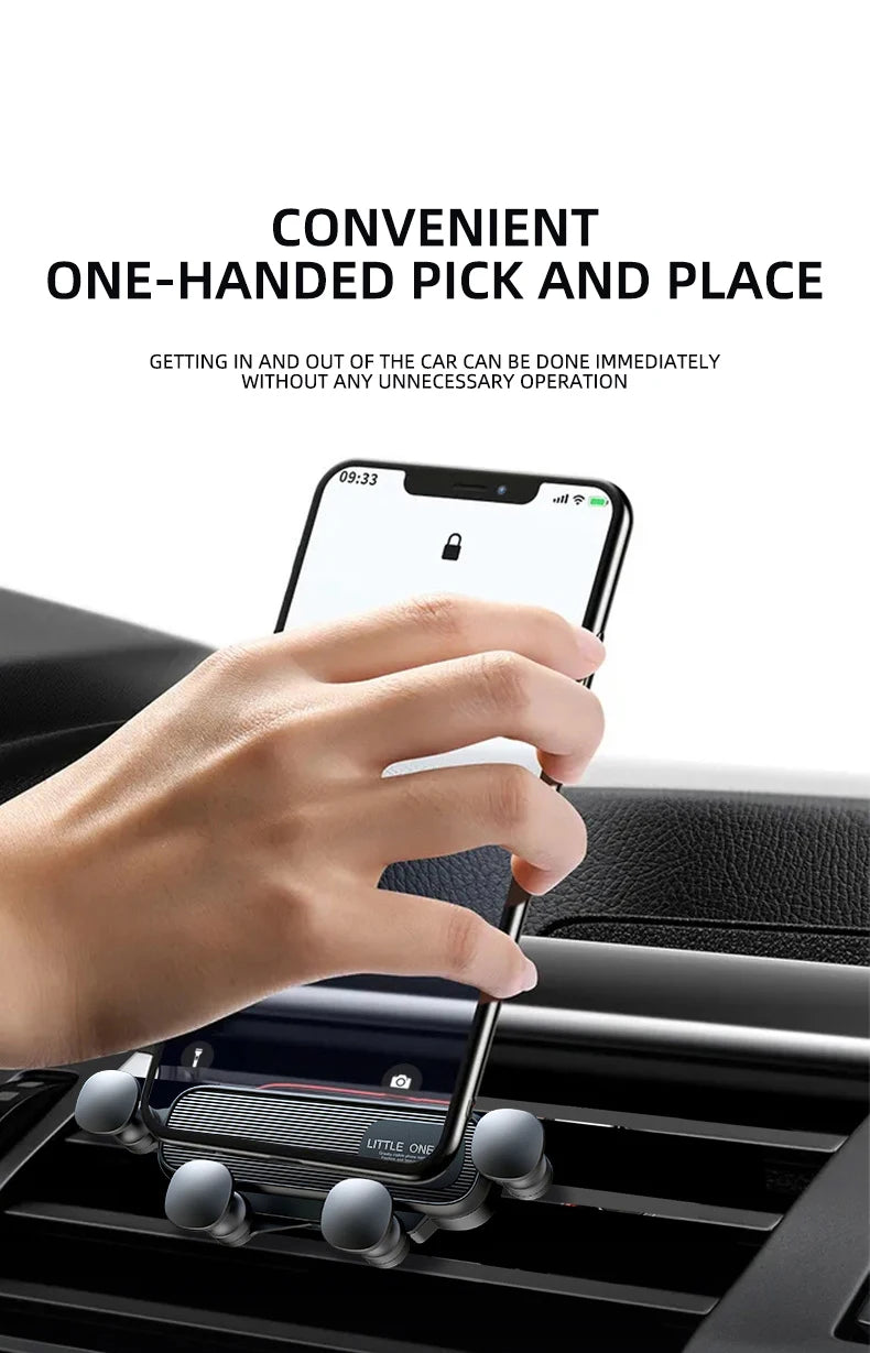 Gravity Car Phone Holder for 4.7-7 inch Mobile Phone Car Air Vent