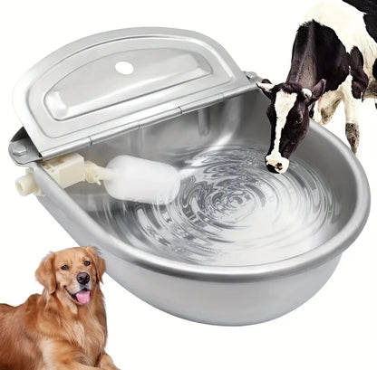 Automatic Gravity-Fed Outdoor Pet Water Dispenser Bowl