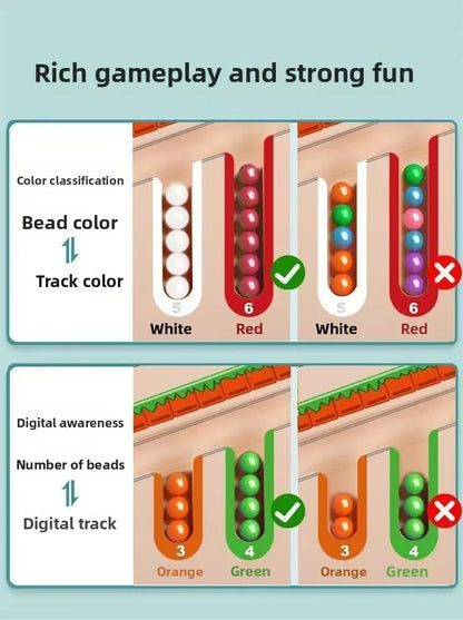 Magnetic Color and Number Maze Learning Education Toys