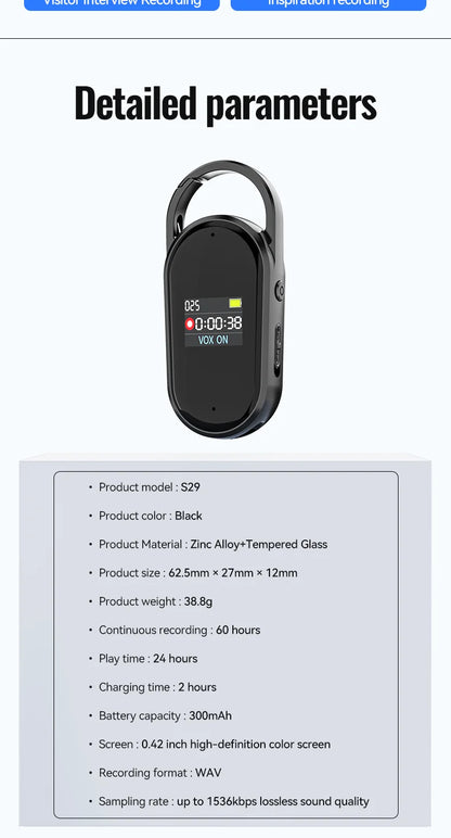 AI Voice Recorder Dictaphone with Real-Time Transcription