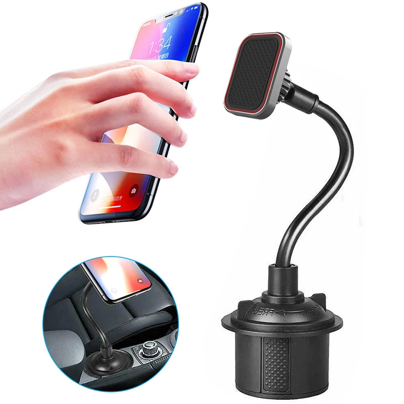 Magnetic Cup Holder Phone Mount Flexible Magnets Mount