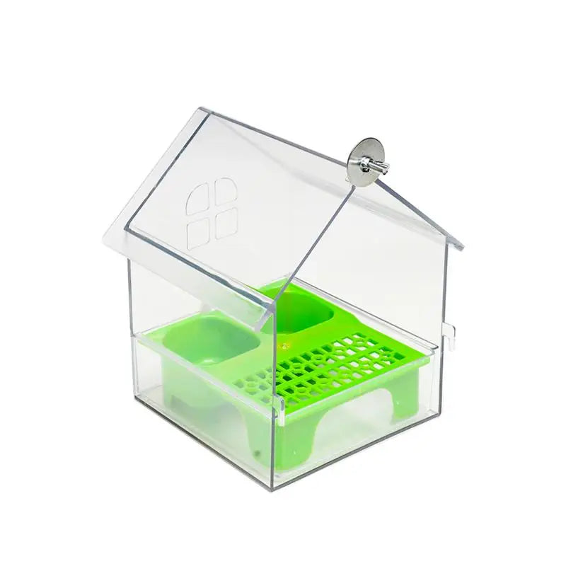Hanging Parrot Feeder Prevent Scattering Bird Feeding Bowl