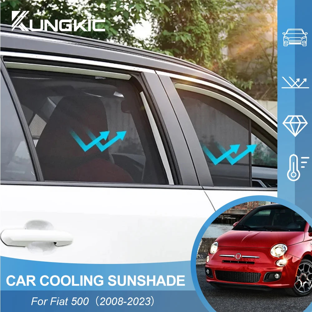 Magnetic Car Sunshade For Fiat Front Windshield Curtain