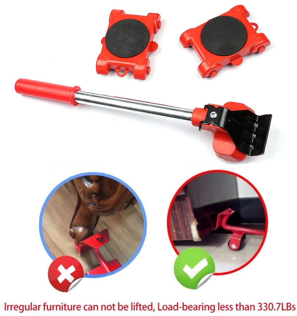 Professional Furniture Mover Tool Set Heavy Stuffs Transport Lifter