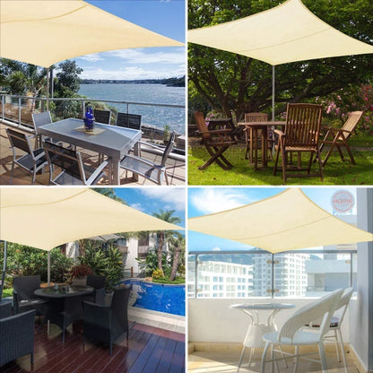Sun Shade Sail Waterproof Outdoor Square Rectangle Garden