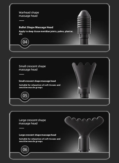 Double Head Handheld Mini Massager Gun with Deep Tissue