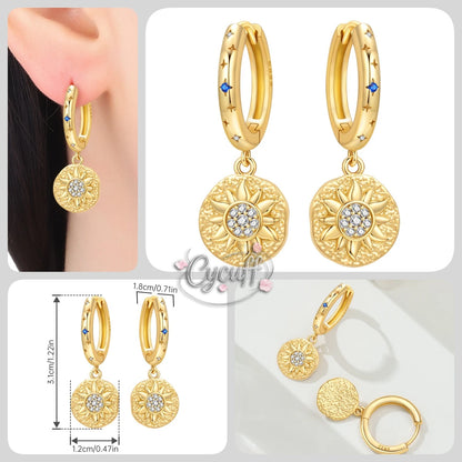 New 925 Sterling Silver 18K Gold Plated Cherry Blossom Butterfly